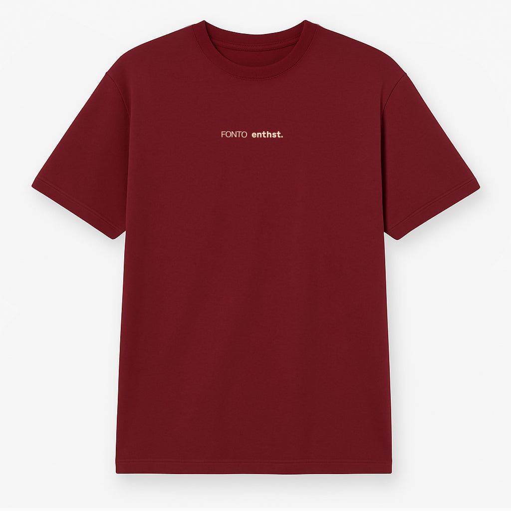 FONTOxENTHST RUNNING MATE T-SHIRT RED