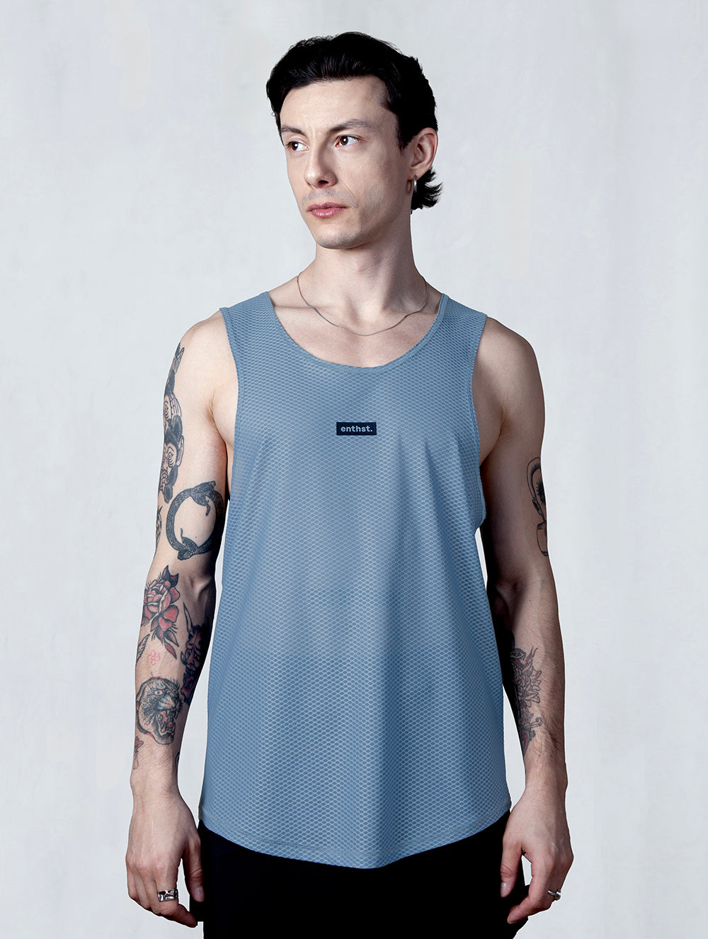 AirCore Race Singlet BLUE IS COOLER MAN - Enthst.com
