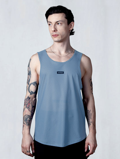 AirCore Race Singlet BLUE IS COOLER MAN - Enthst.com
