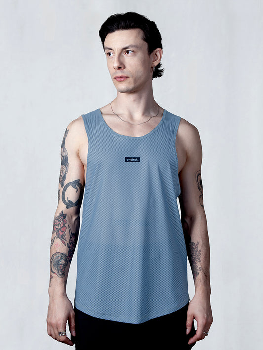 AirCore Race Singlet BLUE IS COOLER MAN - Enthst.com
