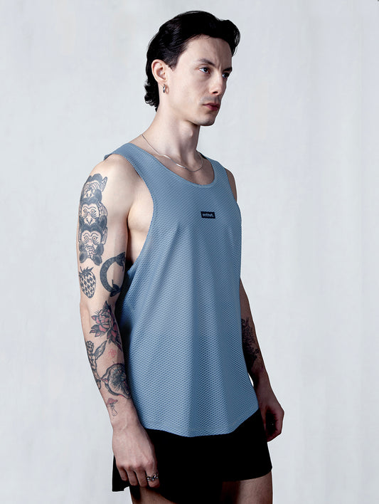 AirCore Race Singlet BLUE IS COOLER MAN - Enthst.com