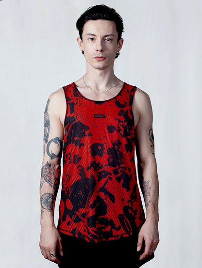 AirCore Race Singlet RED IS FASTER MAN - Enthst.com