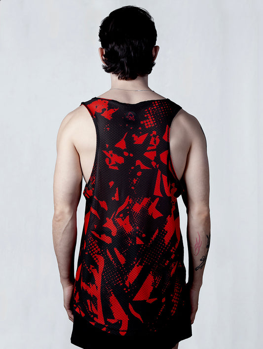 AirCore Race Singlet RED IS FASTER MAN - Enthst.com