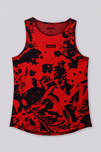 AirCore Race Singlet RED IS FASTER MAN - Enthst.com
