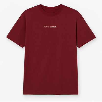 FONTOxENTHST RUNNING MATE T-SHIRT RED